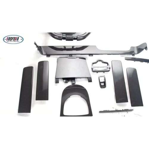 8PCS Dry carbon fiber Auto Accessories Interior Trims Fit For Mercedes Benz G class G500/G63 2018-2021