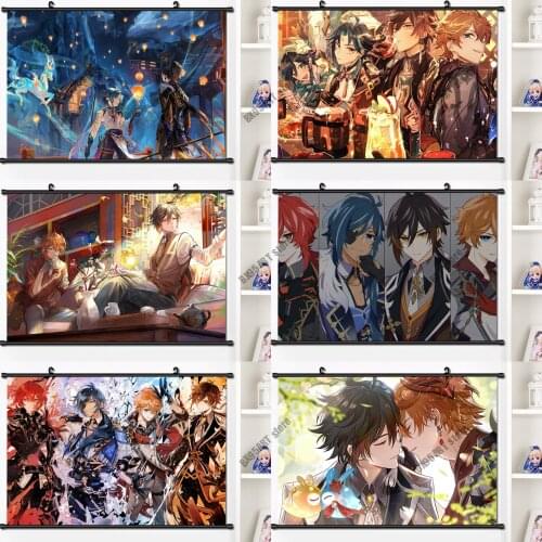 Diamond Painting 5D DIY Anime Game Genshin Impact Mosaic Diamond Embroidery Full Square Cross Stitch Kits Kids Home Decor