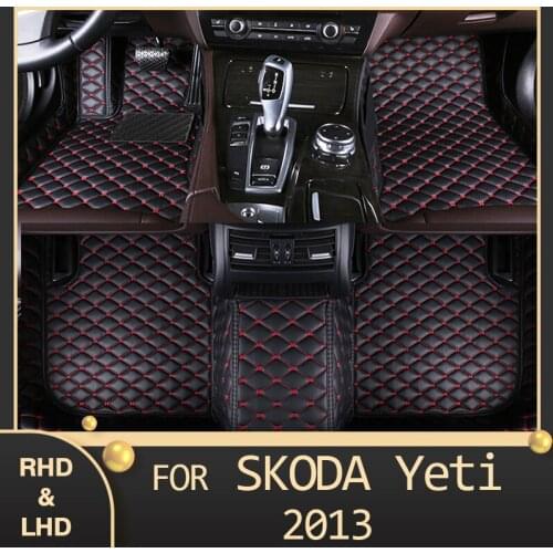 MIDOON Car floor mats for Skoda Yeti 2013 Custom auto foot Pads automobile carpet cover