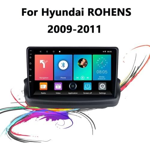 Eastereggs For Hyundai ROHENS Coupe 2009-2011 2 Din 9 Inch Android Car Multimedia Player GPS Navigation Head Unit with Frame
