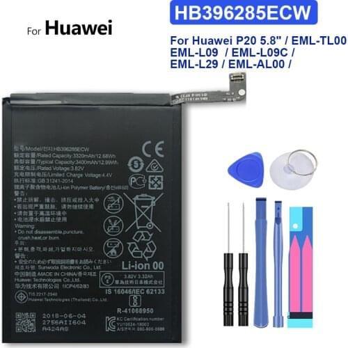 For Hua Wei Battery HB396285ECW for Huawei P20 / Honor 10 Honor10 / Honor 10 Lite Honor10 lite honor10lite Batteries Free Tool