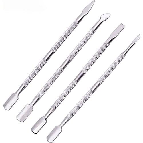 Nail Art Double-headed Dead Skin Push Stainless Steel Nail Removal Steel Push Nail Art Manicure Nursing Tool