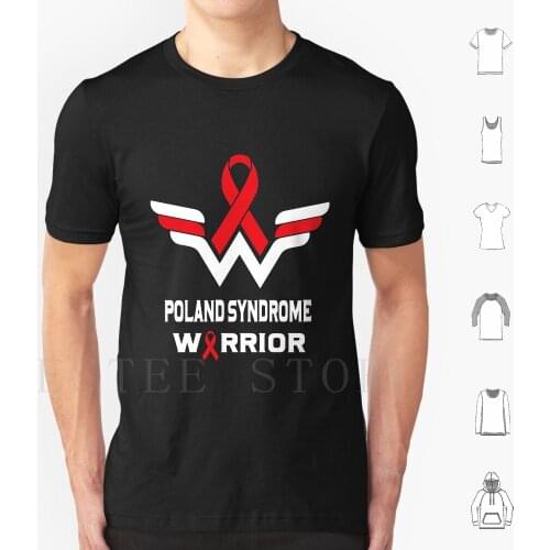 Poland Awareness Support Survivor Red Ribbon Gifts T Shirt Diy Big Size 100% Cotton Poland Poland Awareness Poland Poland