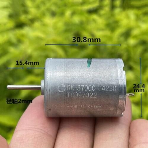 Mabuchi 370 DC Motor RK-370CC-14230 12V 18V 24V 30V 20700RPM High Speed Mini Carbon Brush DC Motor DIY Toy Car Model