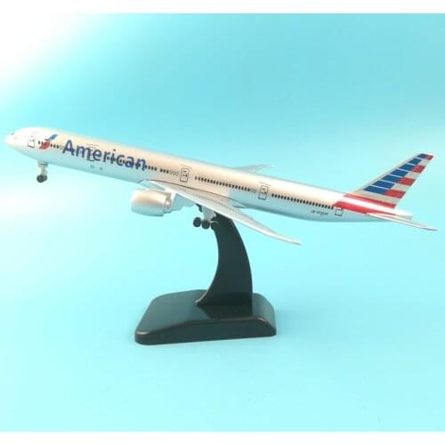 20CM 777 AMERICAN AIRLINES METAL ALLOY MODEL PLANE AIRCRAFT TOY WHEELS AIRPLANE BIRTHDAY GIFT COLLECTION DESK TOY