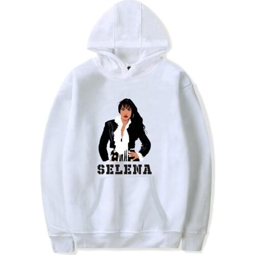 Fashion selena quintanilla Hot white Popular Hoodies Women Men Casual Hooded Sweatshirt pullover Winter Hoodie women sportswear