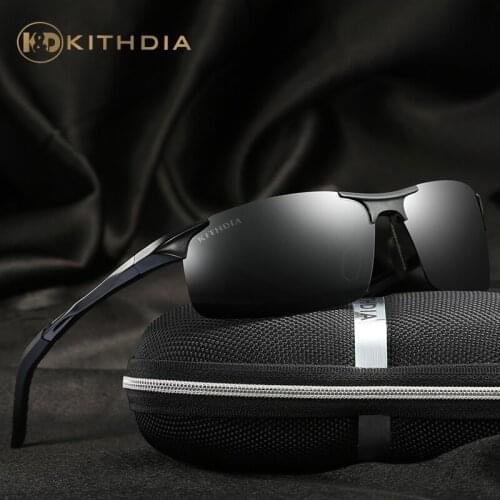 KITHDIA Aluminum Frame Polarized Driving Sunglasses Men Brand Designer Vintage Coating Men glasses Oculos de sol #KD8177