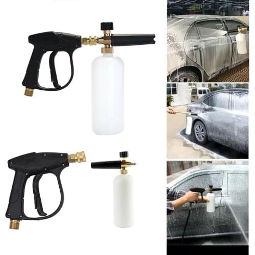 High Pressure Soap Foamer Filter 1/4 Inch Snow Foam Washer Sprayer Car Wash Soap Lance Spray Pressure Jet Bottle