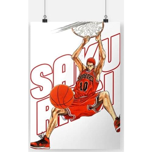 Prints Posters Home Decor Canvas Painting Slam Dunk Anime Wall Artwork Modern Bedroom Cuadros Modular Hanamichi Sakuragi Picture