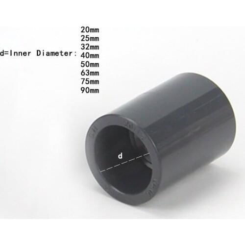 Plastic UPVC 20mm to 90mm Hose Straight Connector for Garden Irrigation Watering Aquarium Pipe/Tube Parts 1 P CS