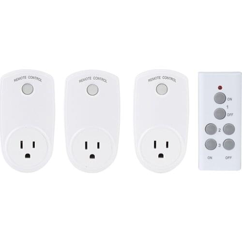 Smart Plug ESPLENTY Remote Control Wireless Socket US Standard (3 Socket+1 Remote)