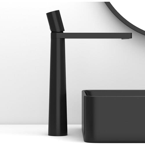 Basin Faucet Brass Bathroom Faucet Mixer Tap Black/Grey Wash basin Faucet Single Handle Hot and Cold Lavotory Faucet