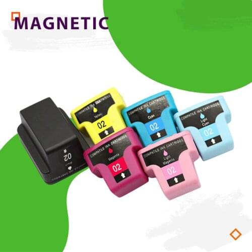 Compatible Ink Cartridges For HP02 For HP C5140 C5150 C5180 C5185 C6150 C6180 D7155 D7160 D7345 D735 Printer