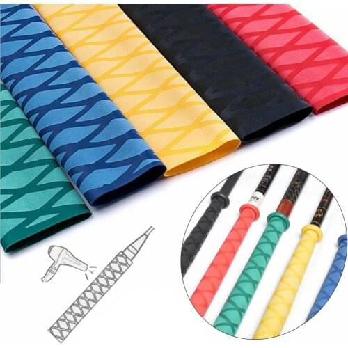 Non-slip Heat Shrink Wrap Tubing Fishing Rod DIY 5 colors 1M Handle Insulation Waterproof Racket Handle Grip15mm-30mm