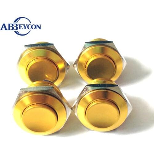 TY 1613 16mm Domed head momentary gold plated actuator waterproof ip65 switch
