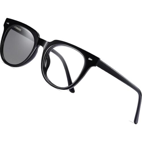 AOFLY BRAND Fashion Photochromic Glasses Women TR90 Square Blue Light Blocking Eyewear Female Computer Gaming Glasses Men UV400