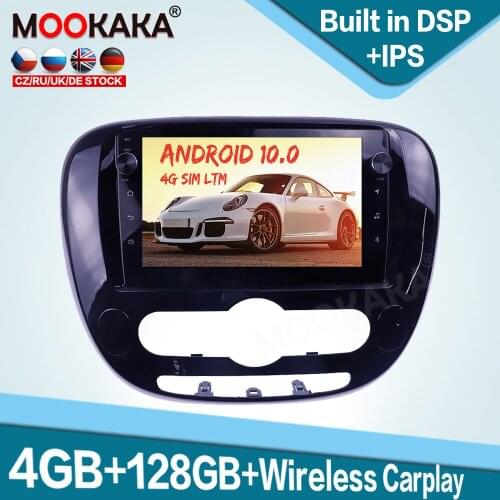 128GB Carplay Android 10.0 Car Multimedia Player for KIA SOUL 2 2013-2018 Auto Radio GPS Navigation Audio Stereo Head Unit DSP