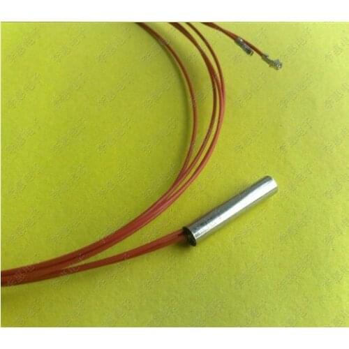 Free ship 50pcs/lot NTC10k 1% 3950 copper shell 5*25,red single High Temperature Wire 1000mm ntc sensor