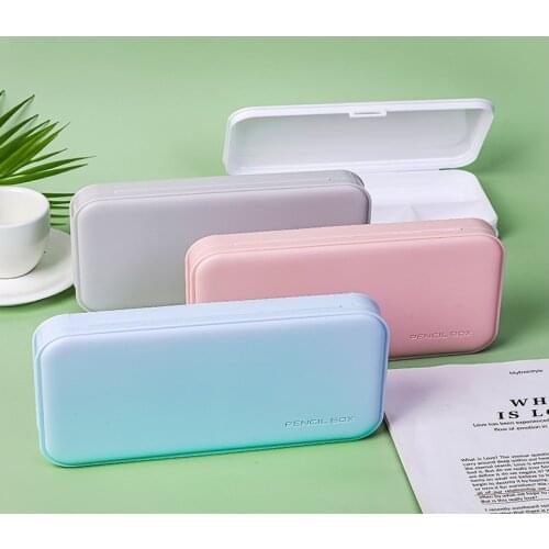 Storage bag ins style large capacity pencil case PP stationery box non-printing style stationery storage box pencil case