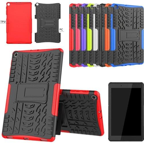 Tablet Case For Samsung Galaxy Tab A 8 2019 T290 T295 T297 Silicone+PC Stand Heavy Duty Cover Capa Tab A 8 S Pen SM-P200 SM-P205
