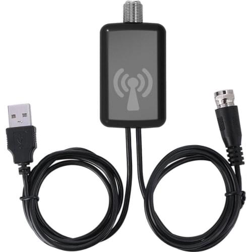HDTV Signal Indoor Digital Satellite Ground Wave Antenna Amplifier USB Cable IEC Adapter for US/EU