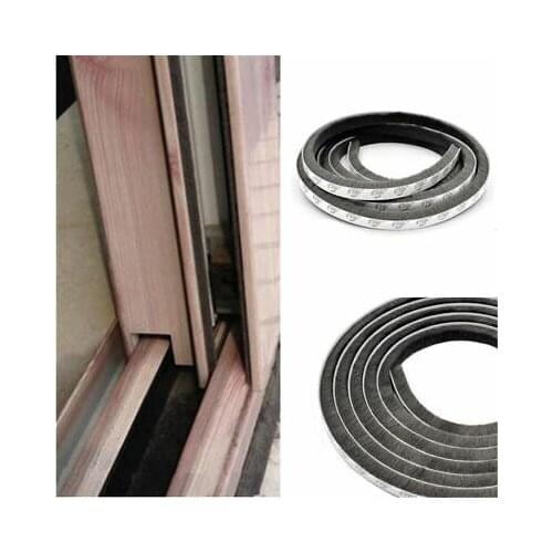 Draught Excluder Brush Window Pile Seal Film Door Weather Strip 5M Self Adhesive