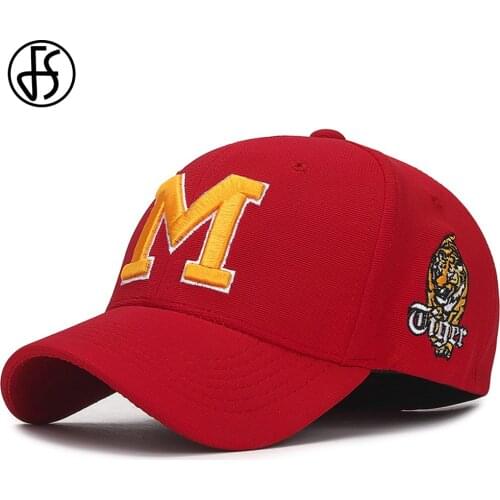 FS 2021 Summer Red Tiger Embroidery Brand Baseball Cap For Men Women Streetwear Hip Hop Elastic Hats Gorras Hombre Trucker Caps