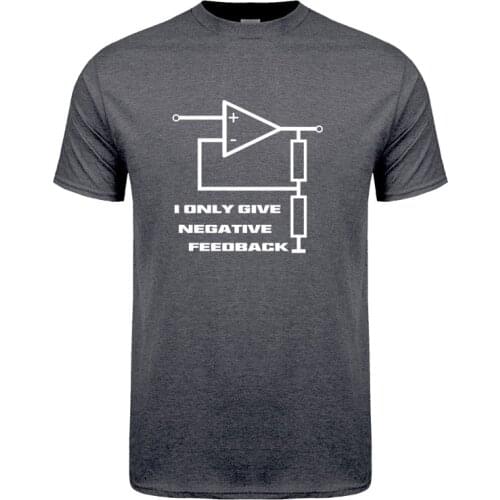 Funny I Give Negative Feedback Engineer T Shirt Men Short Sleeve Cotton T-shirts Mans Camisetas Gift JL-065