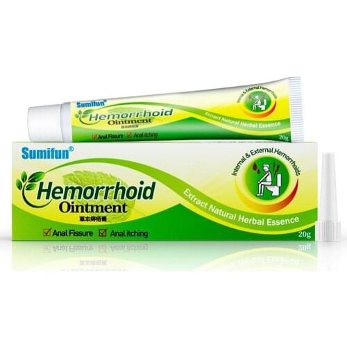 Mint Hemorrhoids Ointment Internal And External Anal Fissure Cream Pain Relive Chinese Herbal Medical Plasters 20g
