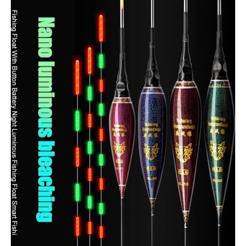 Nano Fishing Float Bite Alarm Fish Bait Buoy Night Electronic Glowing Carp Night Fishing Floats Accessories For Dropshipping