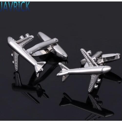 Novelty Airplane Wedding Party Suit Shirt Mens Cufflinks Cuff Links Jewelry New F3MD