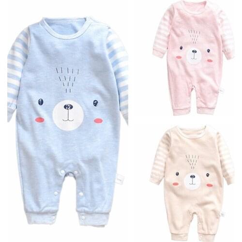 Autumn Baby Girls Long Sleeve One-Pieces Infant Girls Boys Rompers Kids Jumpsuits Outfits