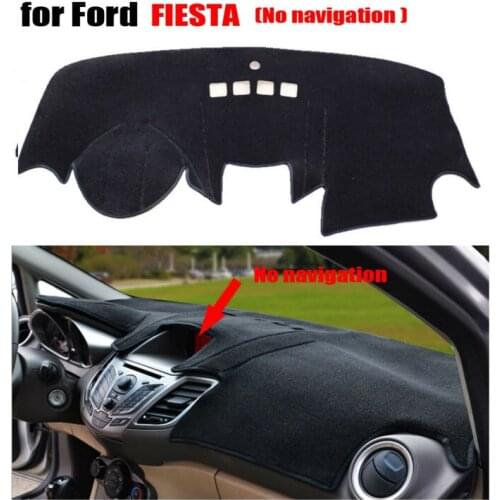 Car dashboard covers mat for Ford Fiesta no navigation 2008-2015 dashmat pad dash covers Instrument platform accessories