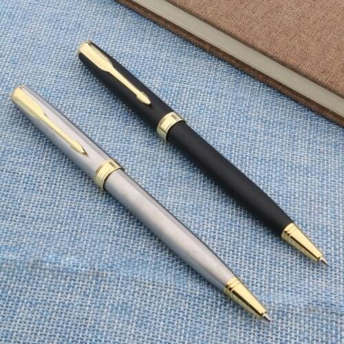 Fluency in writing With Golden Arrow Clip Matte black Ballpoint Pen
