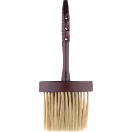 Retro Barber Cleaning Hairbrush Hair Sweep Brush Hairdressing Neck Face Duster Brush Soft Hair Styling Tools (2pcs)