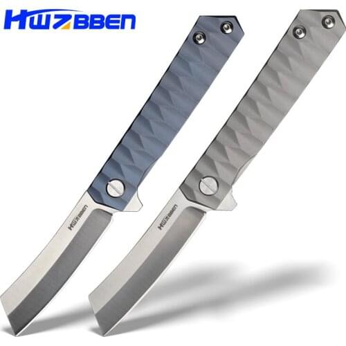 HWZBBEN Folding Knife D2 Multi-tool Pocket Knife Hunting knife Outdoor Camping EDC Self Defense Survival Tactical Jackknife