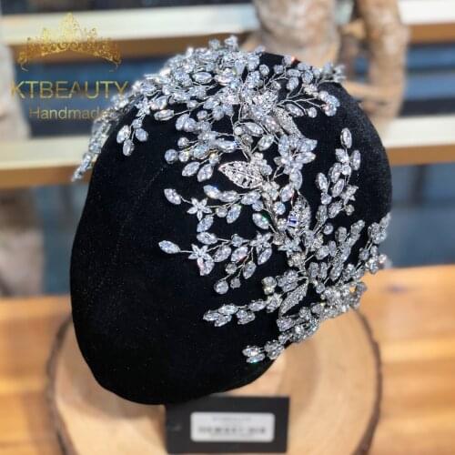 Rhinestone Tiara Bigger Size AAA Zircon Silver Flexible Tiara 1 Set Royal Bridal Wedding Dressing Crown Accessory Women Jewelry