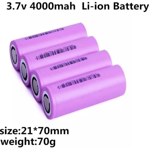 GTK high quality 4000mah capacity 3.7v 21700 Rechargeable Lithium ion li-ion battery cell for flashlight and toys LED lights