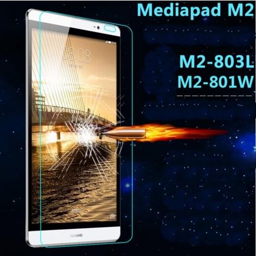 Premium Tempered Glass Screen Protector For Huawei Mediapad M2 8.0 M2-801W M2-803L Explosion-proof Film