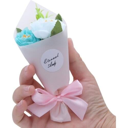 Mini Christmas Wedding Gift Flower Vivid Decorative Rose for Evening Party Tabble Ornament