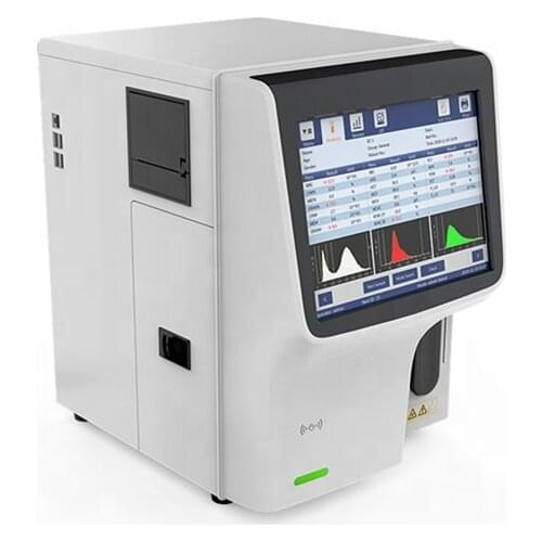 10.4" colorful touchscreen CBC hematology analyzer portable 3 part fully automatic hematology analyzer AB42