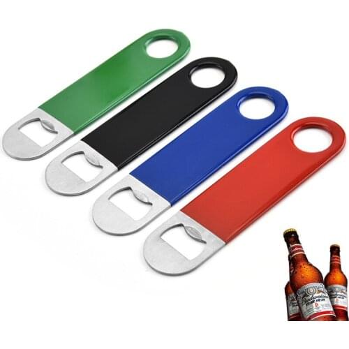 100Pcs/Lot Stainless Steel Beer Bottle Opener Blade Remover Speed Durable Heavy Duty Flat Beer Can Openers Home Bar Opening Tool