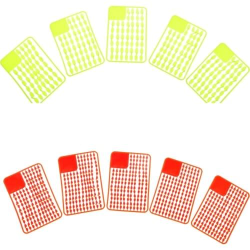 5pcs/pack Lightweight Boilie Stopper Dumbell Bait Rig Extender Fishing Accessories Yellow Red 1.2cm