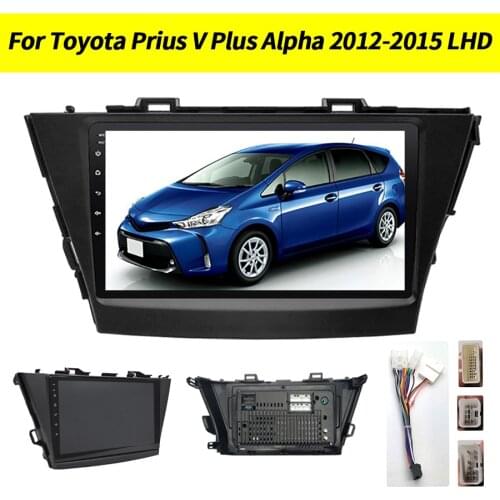 For Toyota V Plus Prius Alpha LHD 2012-2015 Car Multimidia Gps Navigation DVD Player Radio Android 10.0 Octa Core 6+128G