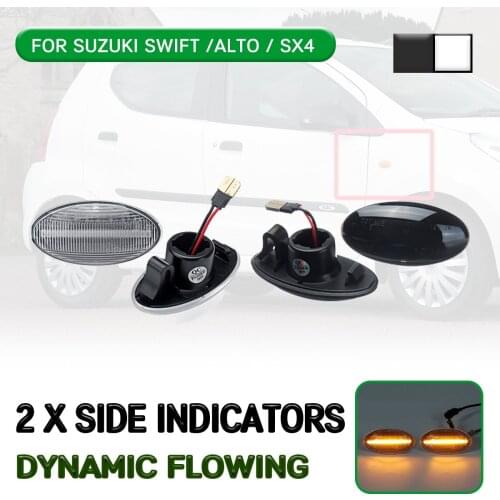 Car LED Dynamic Side Marker Light Flowing Turn Signal Light Lamp For Suzuki Swift 2005-2013 For Alto 2009-2013 For SX4 2006-2008