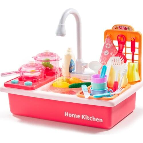 Children Kitchen Toys Mini Electric Simulation Dinnerware Educational Toy Pretend Play Role Food For Kids Girls Cooking Pots Set