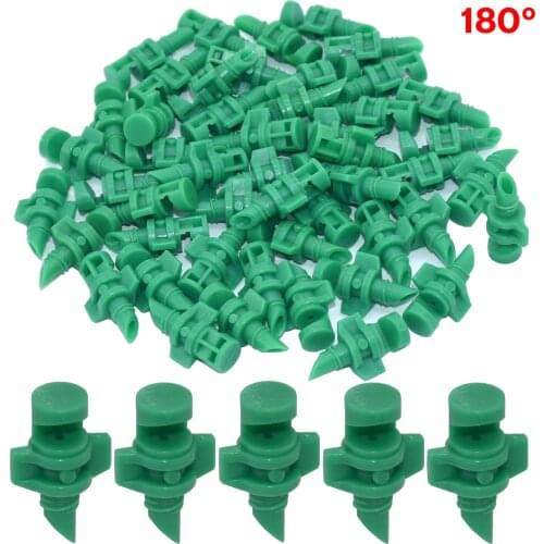 100PCS 90/180/360 degree Angle Simple Refraction Nozzle Sprinkler Head Design High Quality Garden Tree Irrigation Mist Sprayer