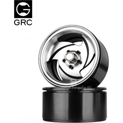 GRC 4pcs 1 / 10 RC track type aluminum alloy 2.2 chain rim for axial scx10 RR10 ghost 90048 90018 traxxas trx4 trx-6