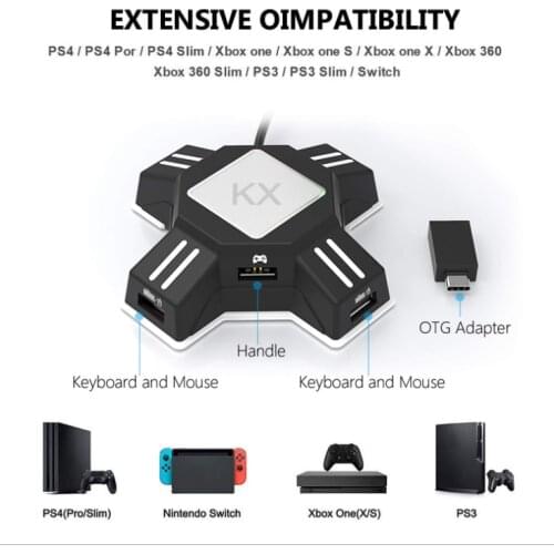 Conversion box For PS345 game handle converted to keyboard and mouse controller accessories