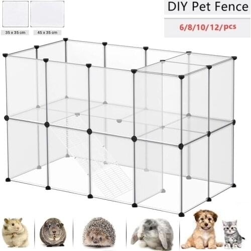 DIY Fence Dogs Aviary for Pet Fitting for Cat Indoor Outdoor Playpen Cage Dog Playing for Rabbit Puppy Kennel House Pet Supplies